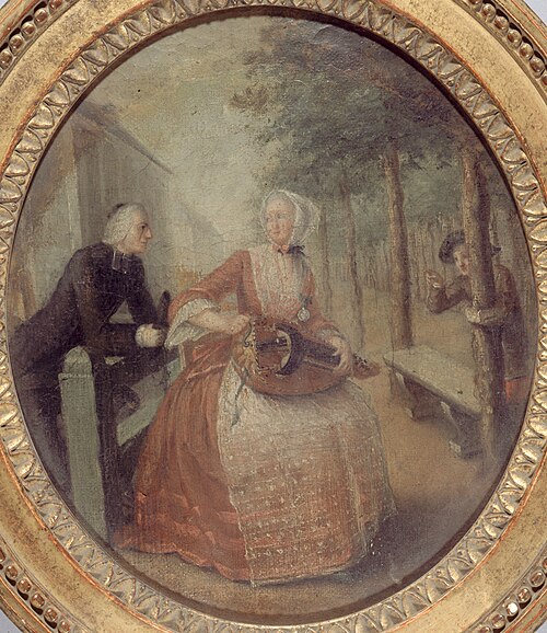 Fanchon la vielleuse et l'abbé Lattaignant vers 1775, 1775, 