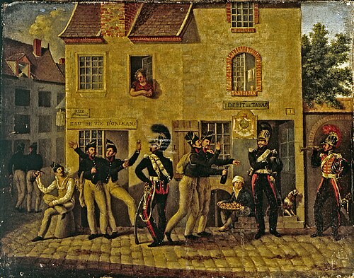 Marchand de vin, faubourg Saint-Honoré, 1820, 
