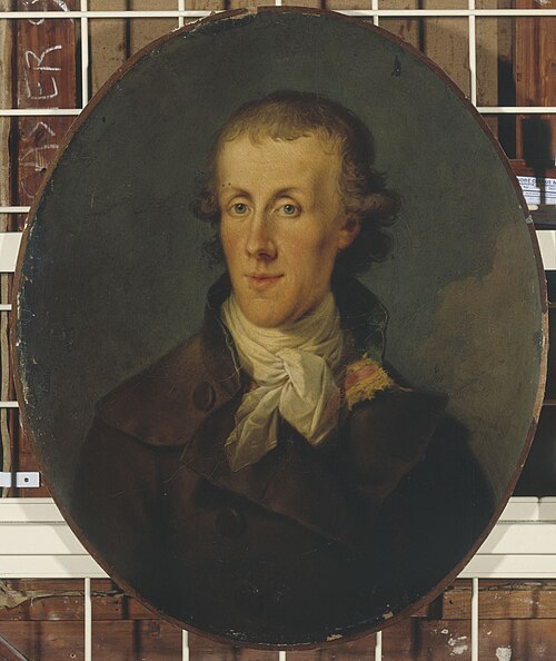 Portrait d'Emmanuel de Haller (1747-1833), banquier, intendant des armées de Bonaparte en Italie, 1790, 