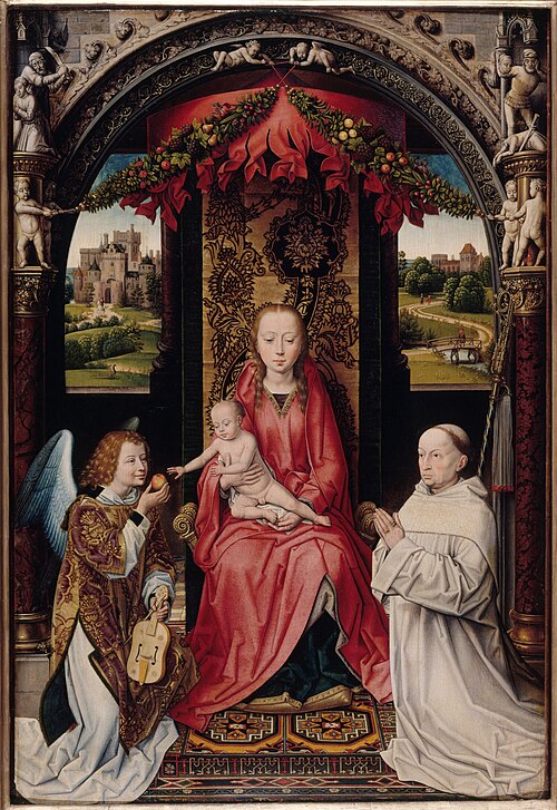Vierge à l'Enfant avec un ange et un donateur, 1499, 