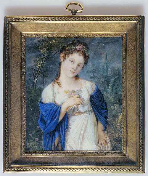 Portrait d'une jeune femme en Flore, 1800, 
