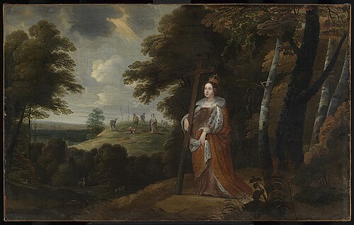 Saint Helena with the Holy Cross in a wooded landscape, 1635, 