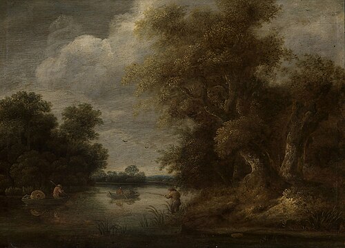Meergezicht met een visser, 1662, 