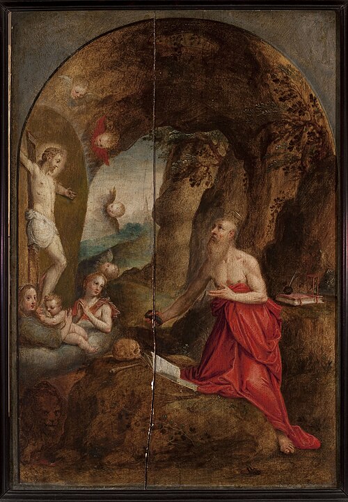 Vision of St Jerome, 1600, 
