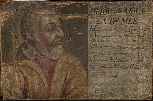 Portrait of Petrus Ramus, mathematician, 1775, 