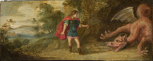 Apollo killing Python (Ovid, Metamorphoses, I, 438ff.), 1625, 