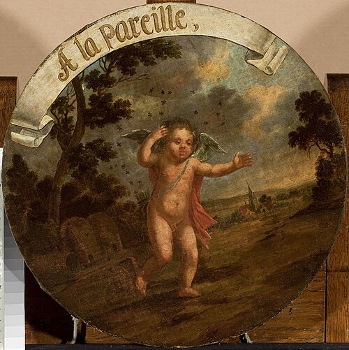 Eros fleeing from bees, 1625, 