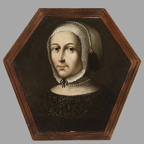 Coffin portrait of a woman in a white cap, 1675, 