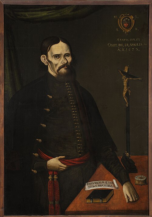 Portrait of M.L., Kraków city councillor, 1686, 