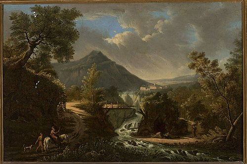 Italian landscape with a river and staffage, 1809, 