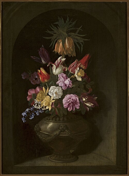 Flowers in a vase, 1700, 