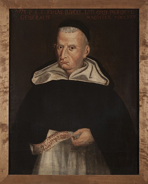 Portrait of Tomasz Rippol, Dominican friar, 1750, 