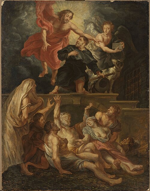 Religious scene, , 
