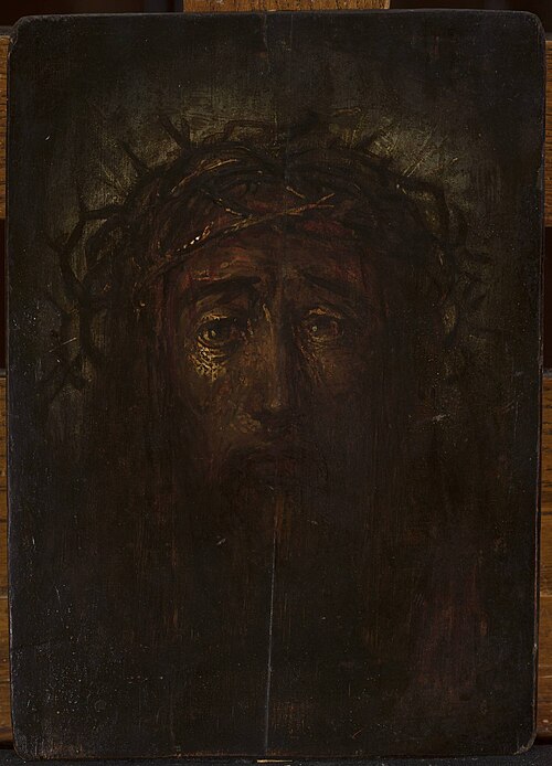 Head of Christ in the crown of thorns, 1711, 