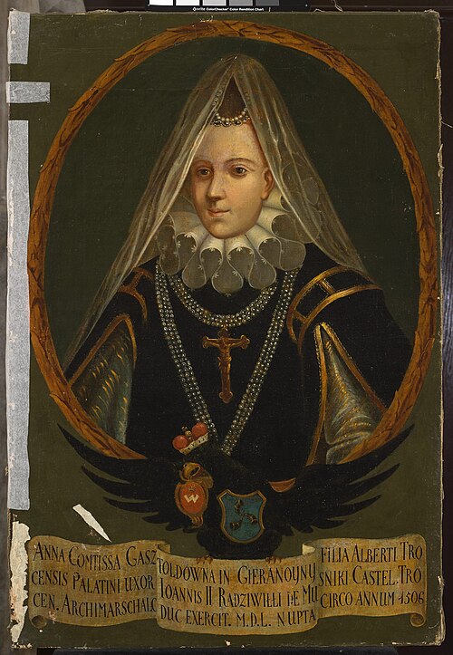 Portrait of Elżbieta Radziwiłł née Gasztołd (?–1502), 1735, 