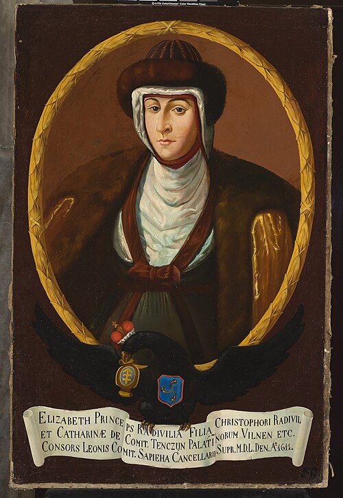 Portrait of Elżbieta Sapieha née Radziwiłł (1583–1611), 1735, 