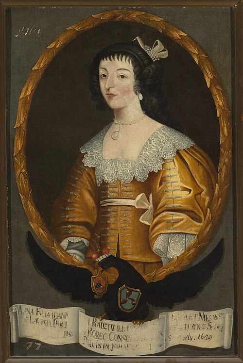 Portrait of Anna Sanguszko née Radziwiłł (?–1659), 1733, 