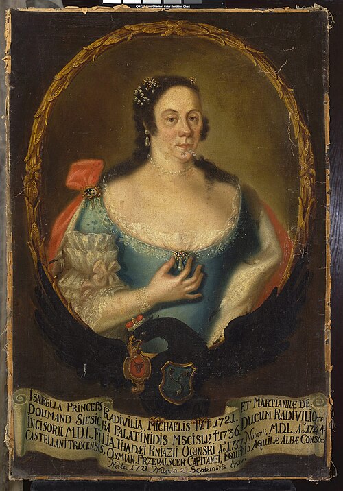 Portrait of Izabela Ogińska née Radziwiłł (1711–1761), 1742, 