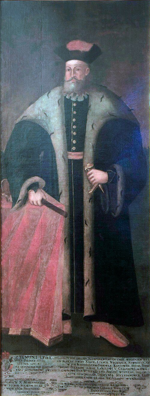 Portrait of king Sigismund I the Old (1467–1548), 1750, 
