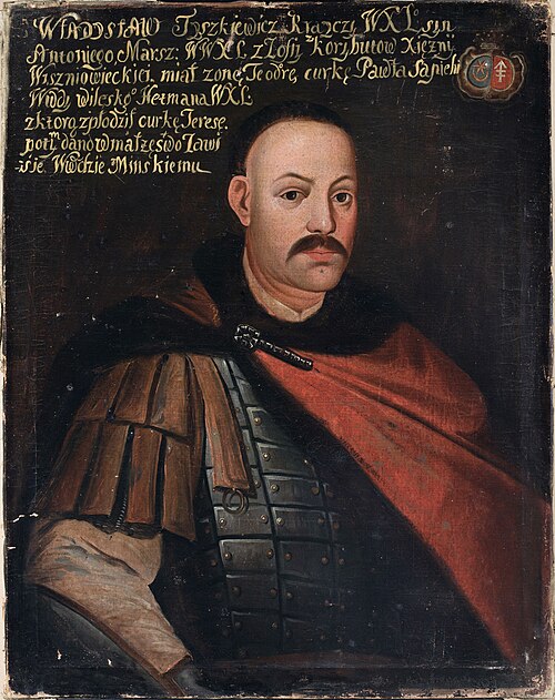 Portrait of Władysław Tyszkiewicz, Leliwa coat of arms (1644–1684), carver of the Grand Duchy of Lit, 1793, 