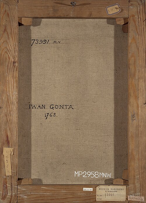 Portrait of Ivan Gonta (d. 1768), one of the insurrection leaders in Ukraine, 1768, 