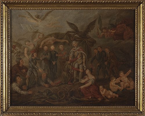 Allegory of the fall of Poland, 1787, 