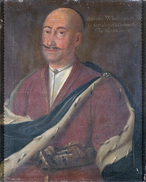Portrait of Antoni Włodzimierz Światopełk Czetwertyński (d. 1778), starosta of Voroniv, 1750, 