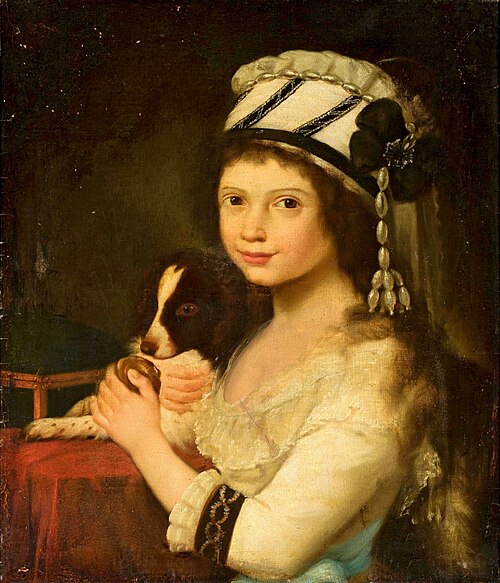 Girl with a dog, 1790, 