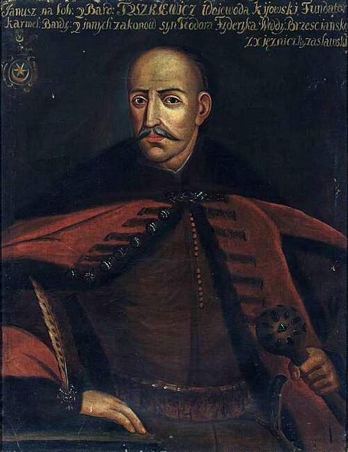 Portrait of Janusz Tyszkiewicz (1570–1649), Leliwa coat of arms, voivode of Kiev, 1793, 