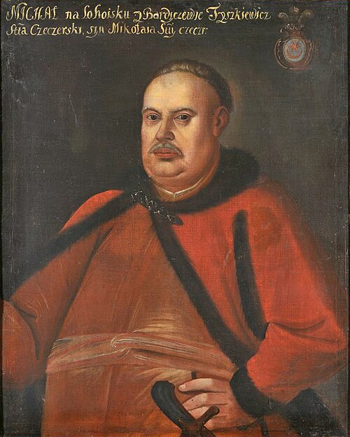 Portrait of Michał Tyszkiewicz, Leliwa coat of arms (?–before 1703), starosta of Chachersk, 1793, 