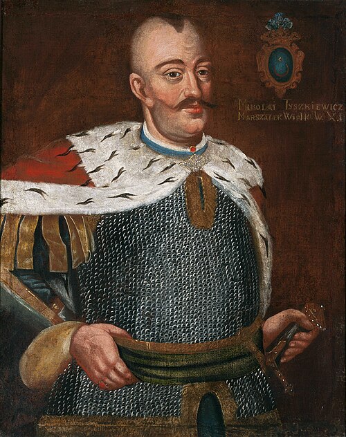 Portrait of Mikołaj Tyszkiewicz, Leliwa coat of arms, marshal of the Grand Duchy of Lithuania, 1793, 