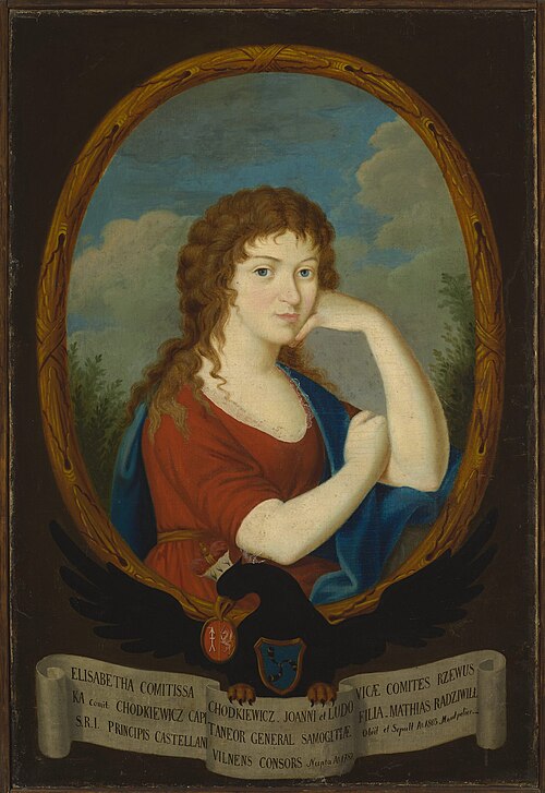 Portrait of Elżbieta Radziwiłł née Chodkiewicz (after 1766–1803), 1733, 