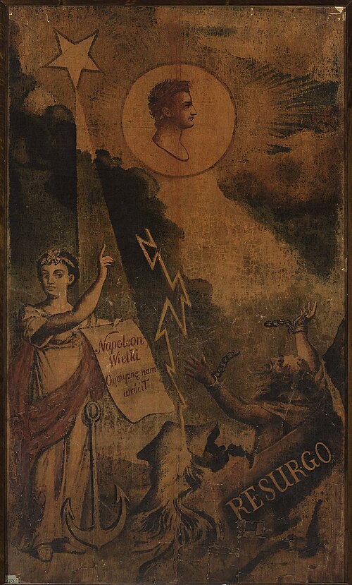 Apotheosis of Napoleon as the liberator of Poland – a banner used at the gala performance in the Nat, 1807, 