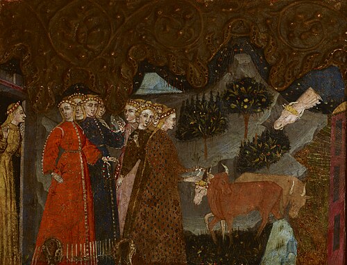 Mythological Scene (Abduction of Europe?) – Fragment of a Cassone, , 