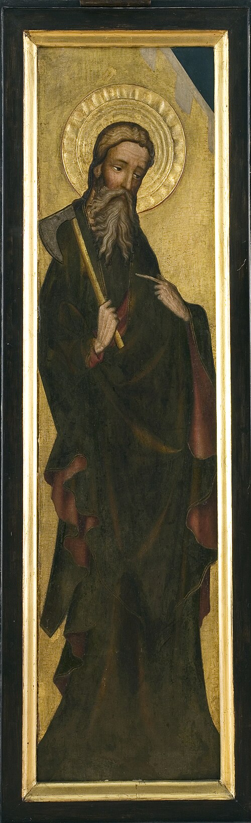 St Matthias. The wing from the altar retable from Trzebunia, 1400, 