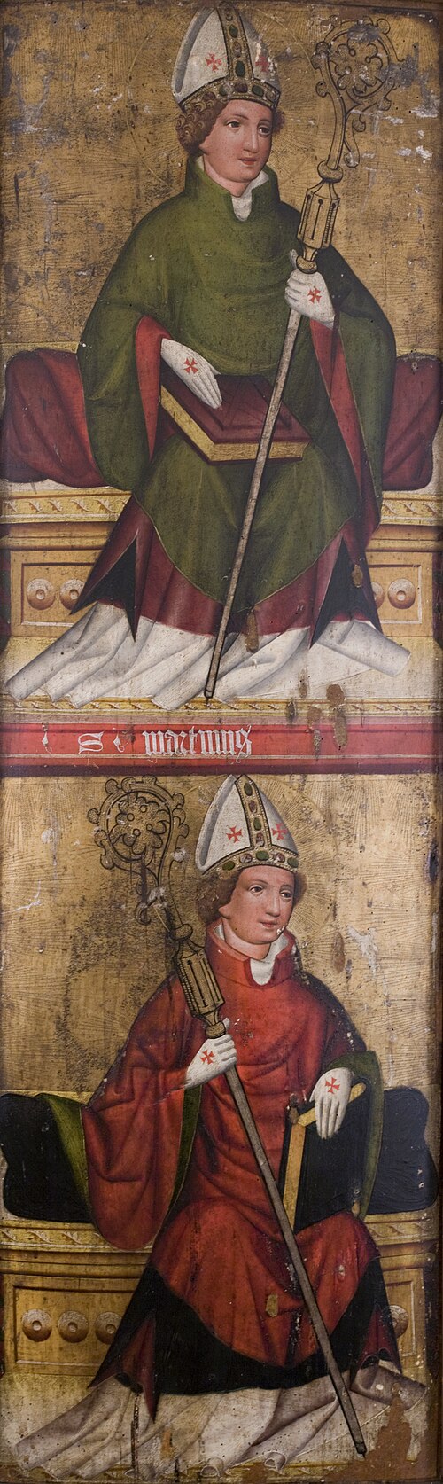 St Adalbert (?), St Martin, Our Lady of Sorrows. Left wing from the altar retable from the church of, 1450, 