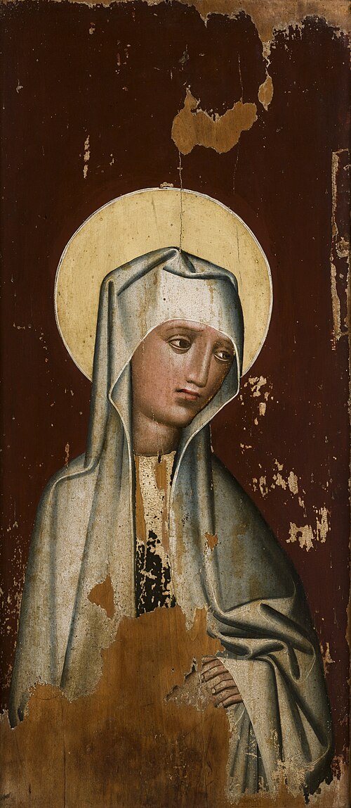 Our Lady of Sorrows from the parish church of St Ursula in Korzenna, 1450, 
