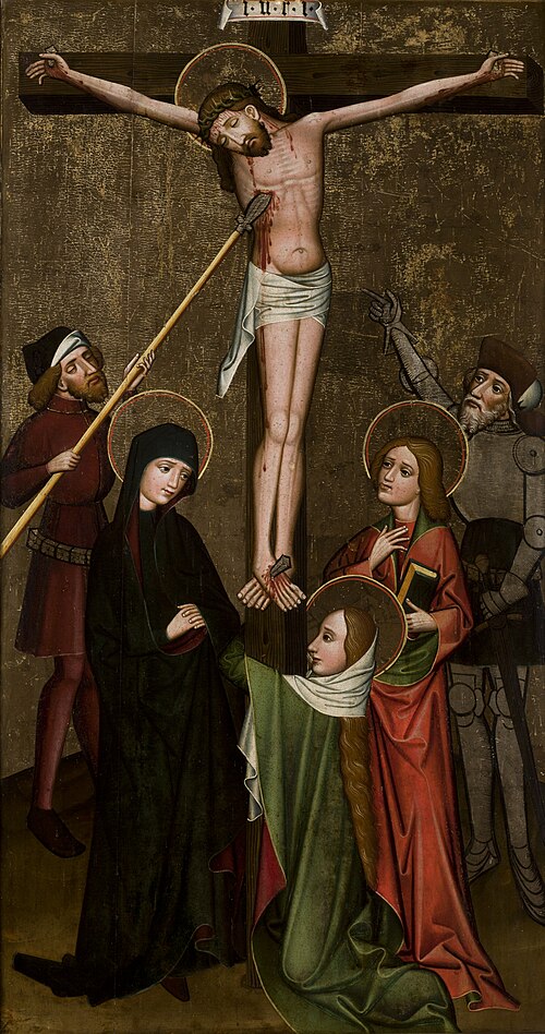 Crucifixion (so-called Great Crucifixion). From the Parish Church of St Ursula in Korzenna, 1450, 