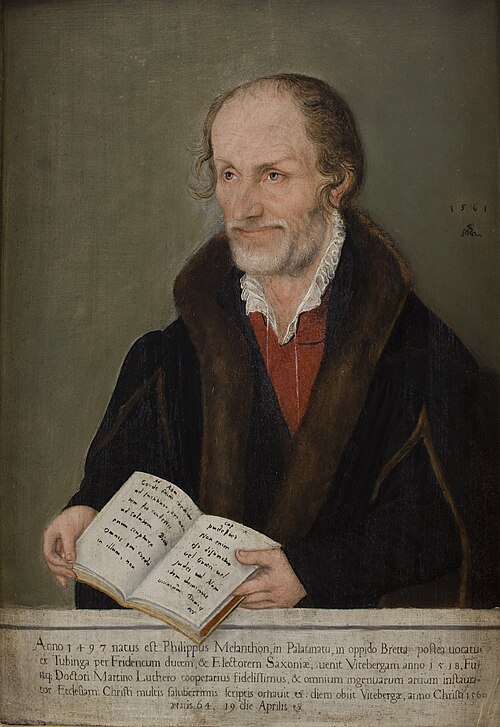 Portrait of Philipp Melanchthon (1497–1560), 1550, 