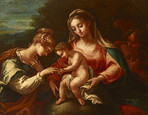 Mistic Marriage of Saint Catherine, 1650, 