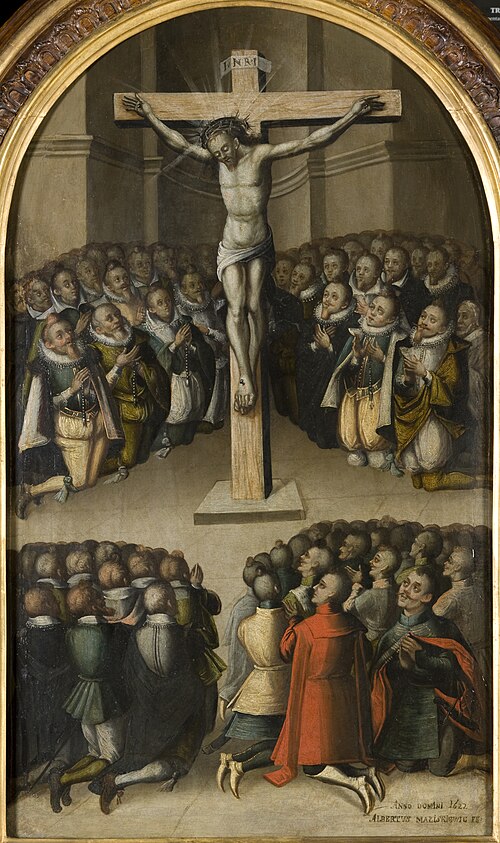 Adoration of the Crucifix, from the Norbertine church in Witów, 1622, 