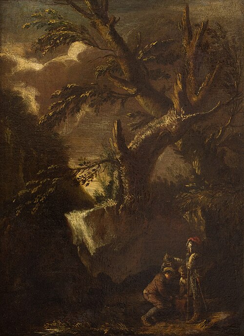 Landscape with Dice Players, 1650, 