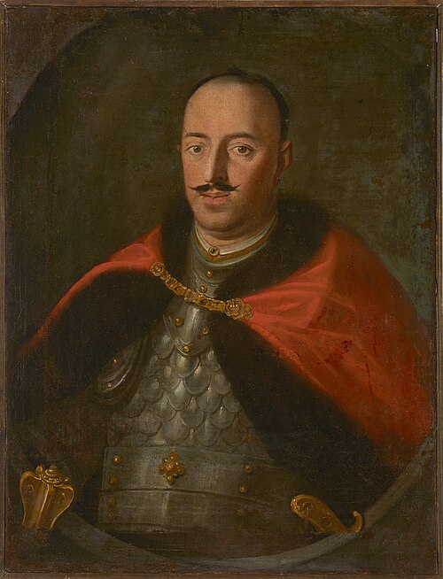 Portrait of Piotr Dembiński, Nieczuja coat of arms (1660–1734), Castellan of Biecz, 1685, 