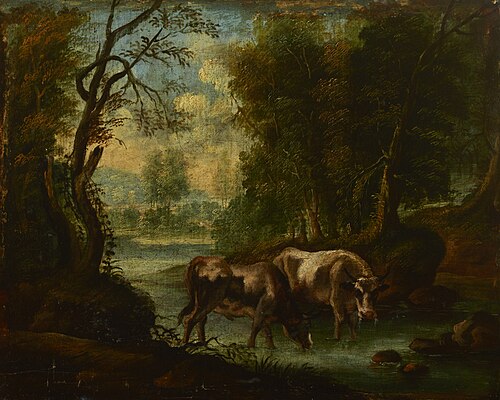 Landscape with Oxen, 1750, 