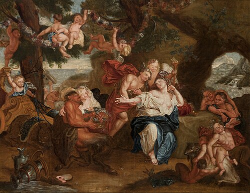 Bacchus and Ariadne on the Island of Naxos, 1709, 