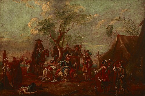 Battle Scene – In the Military Camp, 1750, 