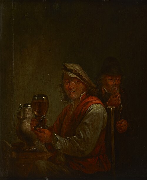 Drinking Man and an Old Smoking Man, 1750, 