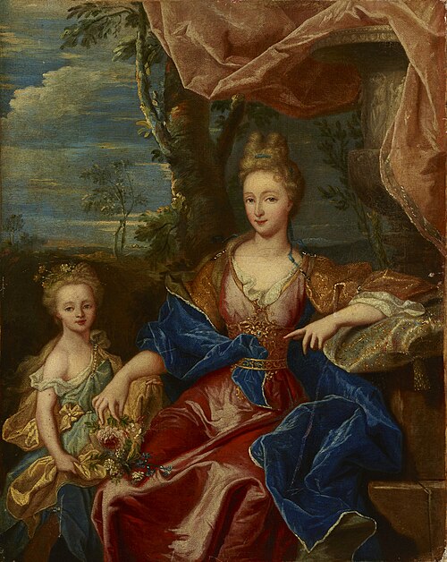 Portrait of a Lady with a Child, 1715, 