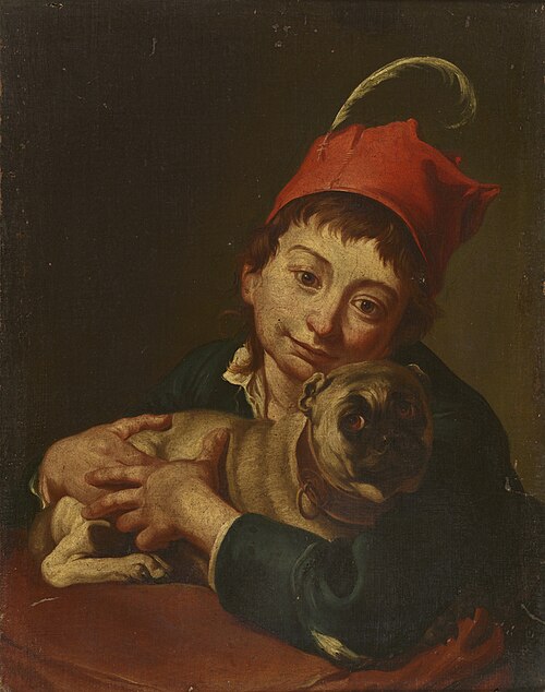 Portrait of a Little Boy with a Dog, 1750, 