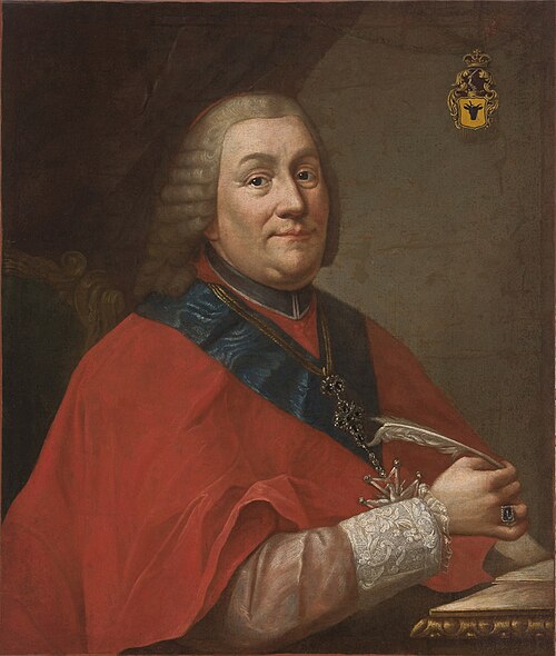Portrait of Władysław Łubieński (1703–1767), Archbishop of Gniezno and the Primate of Poland, 1762, 